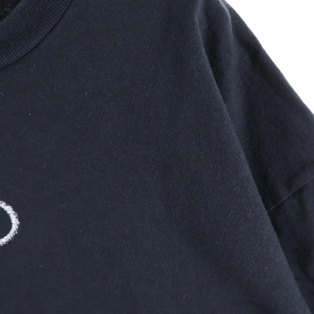 STUSSY(ステューシー) 90S VINTAGE ヴィンテージ マイクデザイン クルーネック 半袖Tシャツ カットソー ブラック