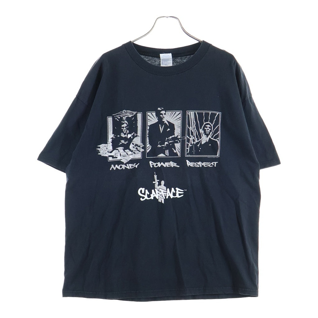 VINTAGE(ヴィンテージ) 00S VINTAGE SCARFACE ヴィンテージ スカーフェイス クルーネック 半袖Tシャツ カットソー ブラック
