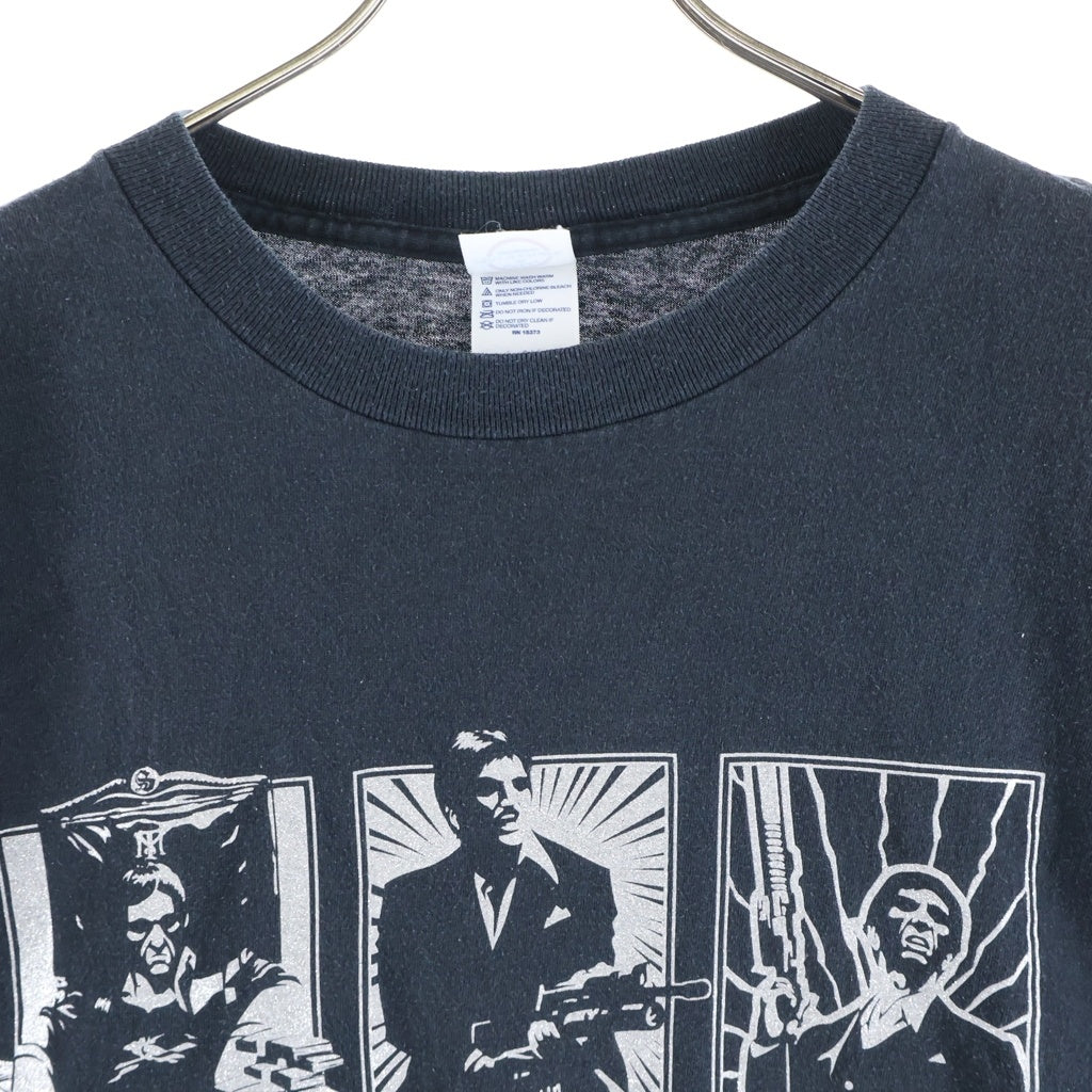 VINTAGE(ヴィンテージ) 00S VINTAGE SCARFACE ヴィンテージ スカーフェイス クルーネック 半袖Tシャツ カットソー ブラック