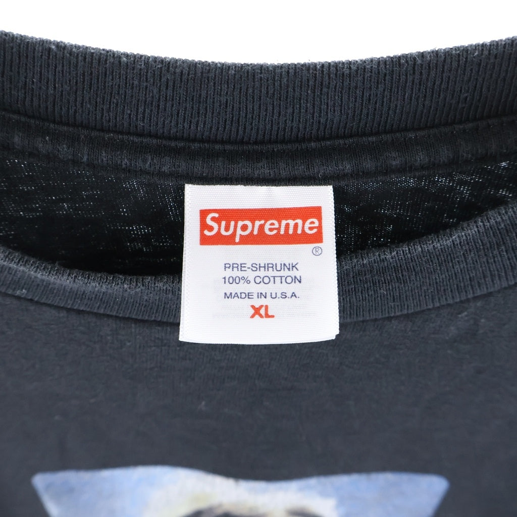 SUPREME(シュプリーム) 23SS Kurt Cobain S/S Tee フロントカートコバーンプリント クルーネック半袖カットソーTシャツ ブラック