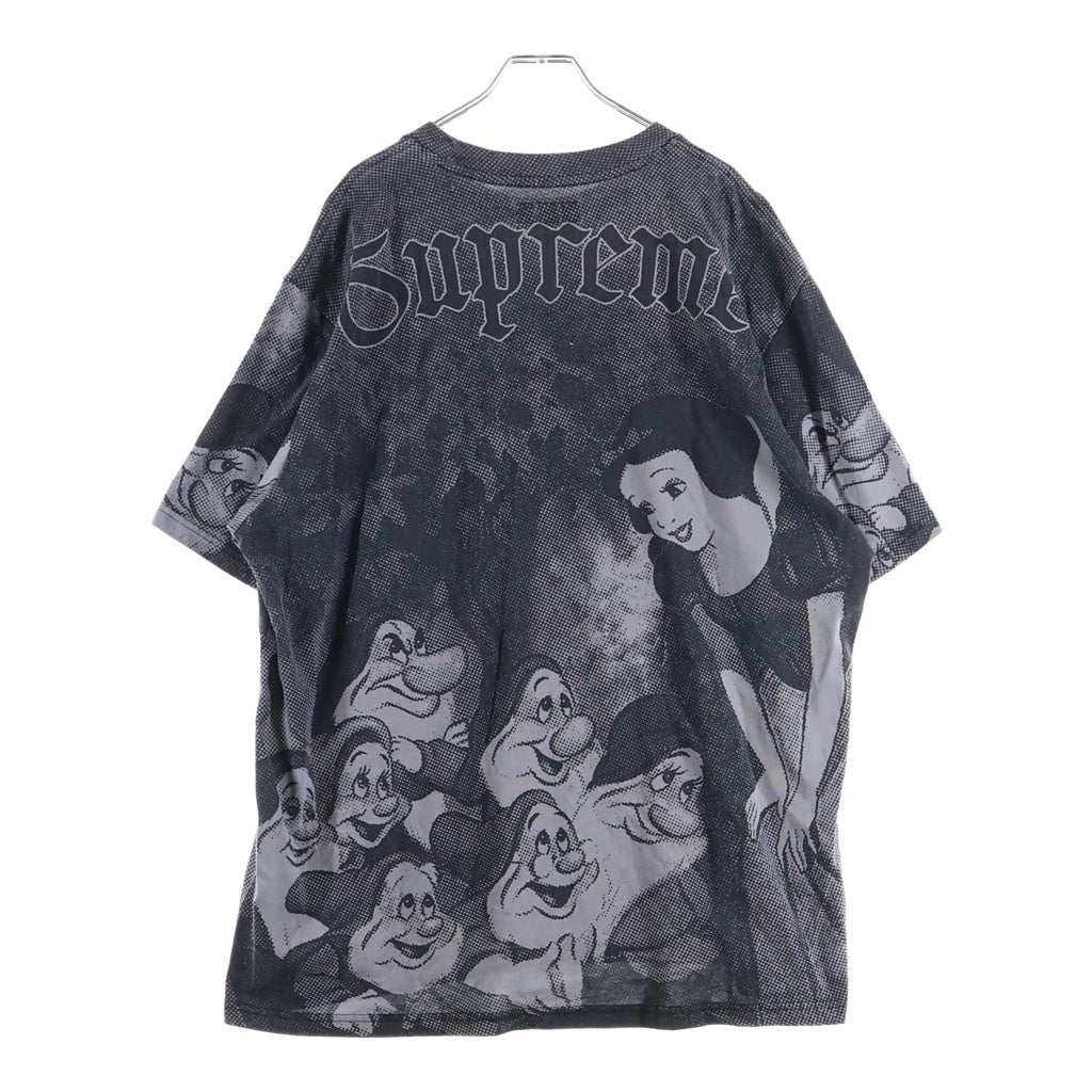 SUPREME(シュプリーム) 24AW Snow White S/S Top スノー ホワイト 白雪姫 総柄デザイン クルーネック 半袖Tシャツ カットソー ブラック/グレー