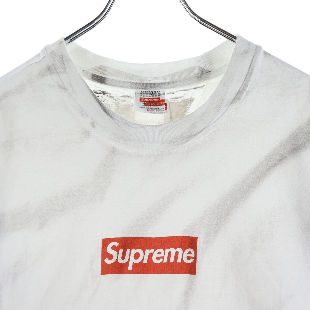 SUPREME(シュプリーム) 24SS ×MM6 Maison Margieria Box Logo Tee メゾンマルジェラ ボックス ロゴ クルーネック 半袖Tシャツ カットソー ホワイト SS24KN49