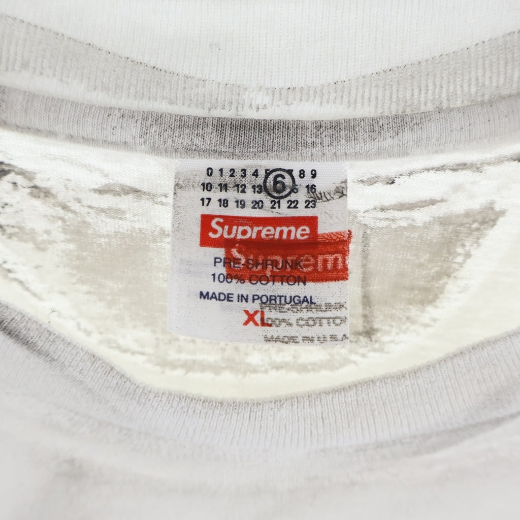 SUPREME(シュプリーム) 24SS ×MM6 Maison Margieria Box Logo Tee メゾンマルジェラ ボックス ロゴ クルーネック 半袖Tシャツ カットソー ホワイト SS24KN49