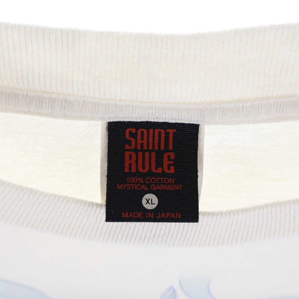 SAINT MICHAEL(セントマイケル) 24AW SG SS TEE SUMMER WARS ×サマーウォーズ プリントデザイン クルーネック 半袖Tシャツ カットソー ホワイト SM-YS1-0000-C28