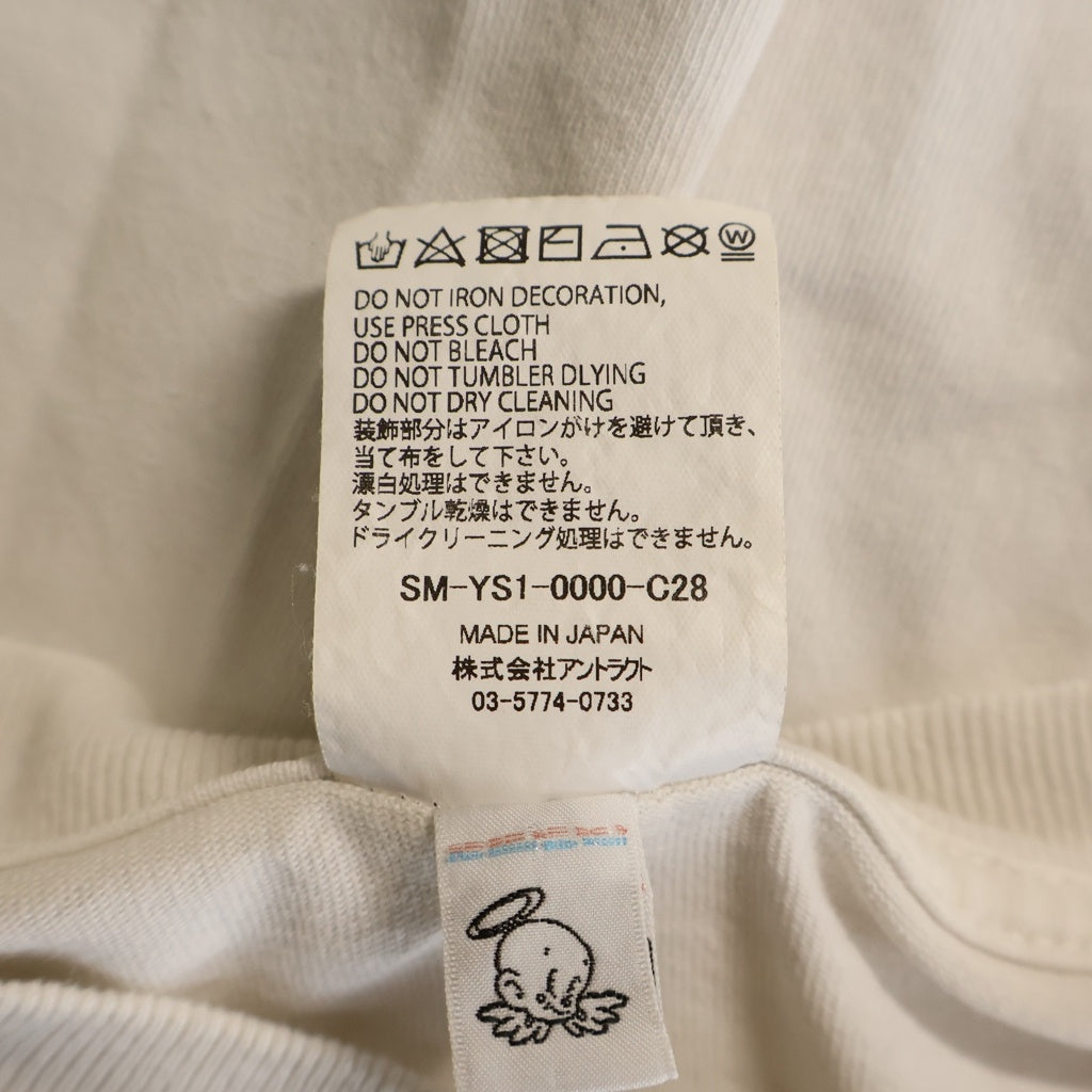 SAINT MICHAEL(セントマイケル) 24AW SG SS TEE SUMMER WARS ×サマーウォーズ プリントデザイン クルーネック 半袖Tシャツ カットソー ホワイト SM-YS1-0000-C28