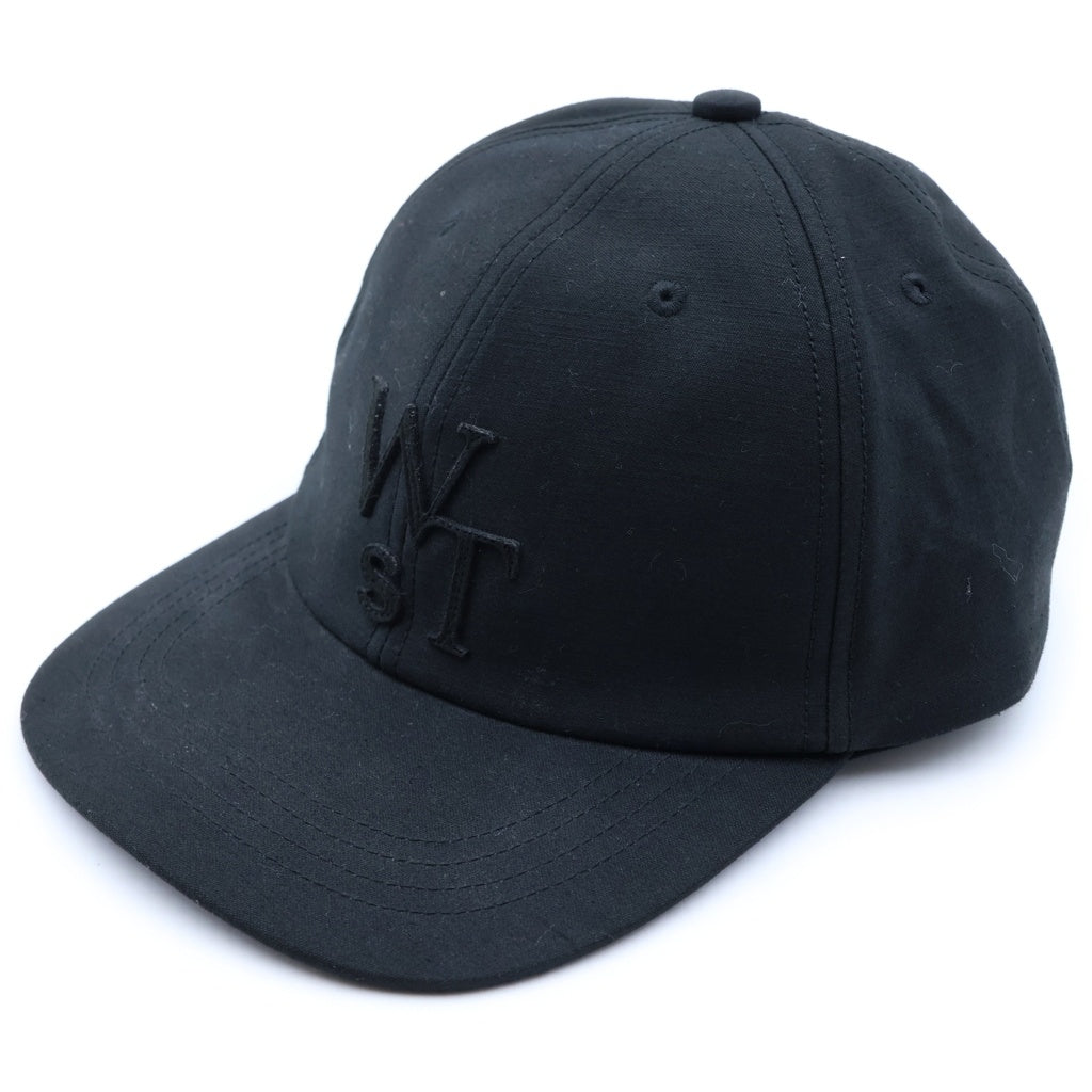 WTAPS(ダブルタップス) ×SACAI COTTON BACK SATIN CAP コットンサテン サテン 6パネル ベースボールキャップ 帽子 ブラック 25-0931S