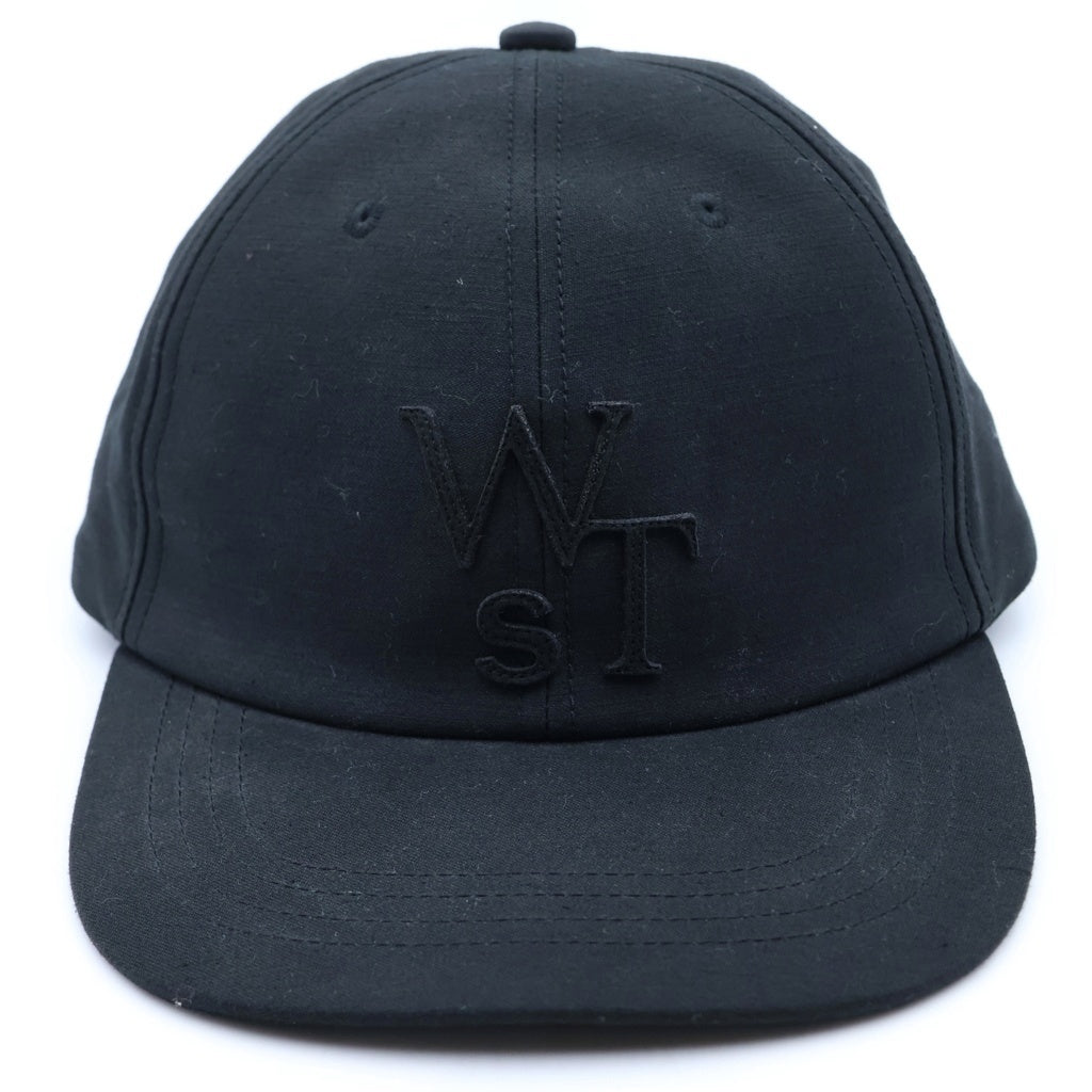 WTAPS(ダブルタップス) ×SACAI COTTON BACK SATIN CAP コットンサテン サテン 6パネル ベースボールキャップ 帽子 ブラック 25-0931S
