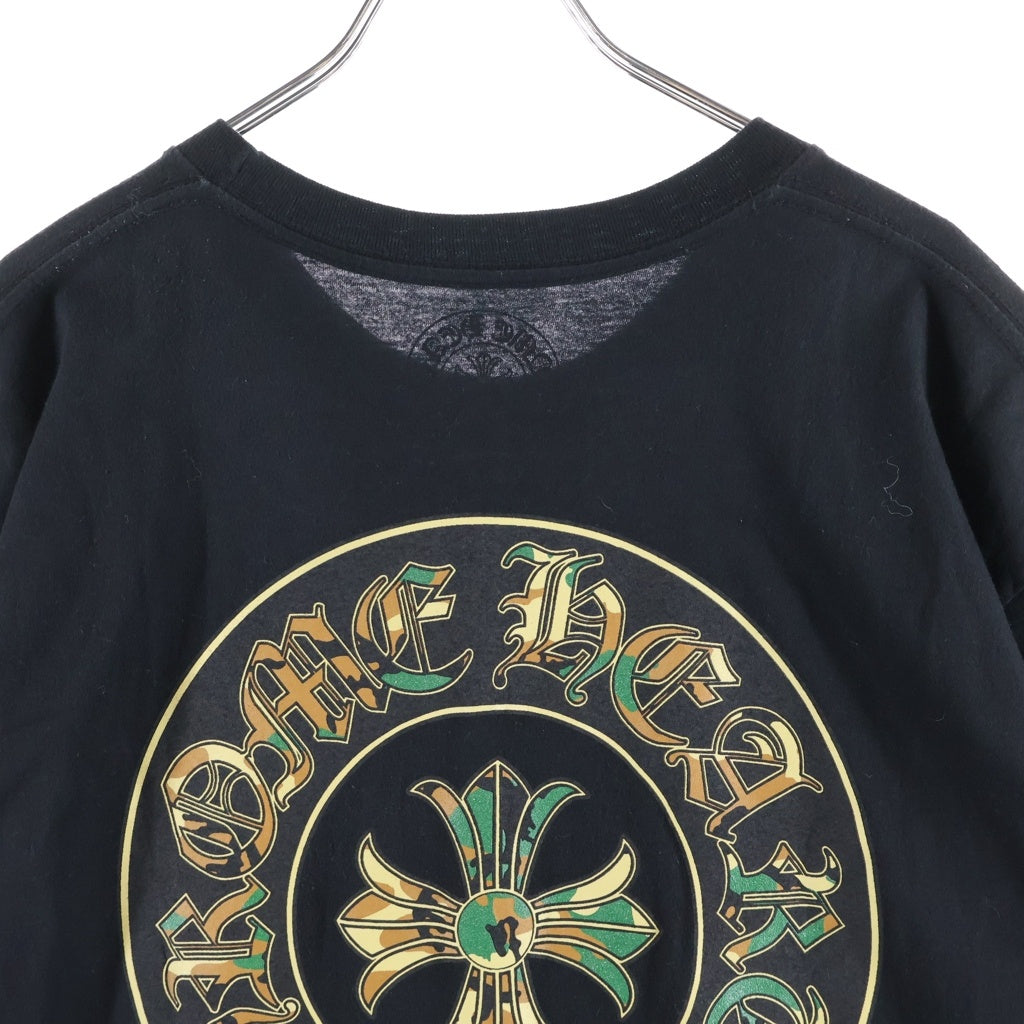 CHROME HEARTS(クロムハーツ) Camo Horseshoe Tee カモフラ ホースシュープリント クルーネック 半袖Tシャツ カットソー ブラック