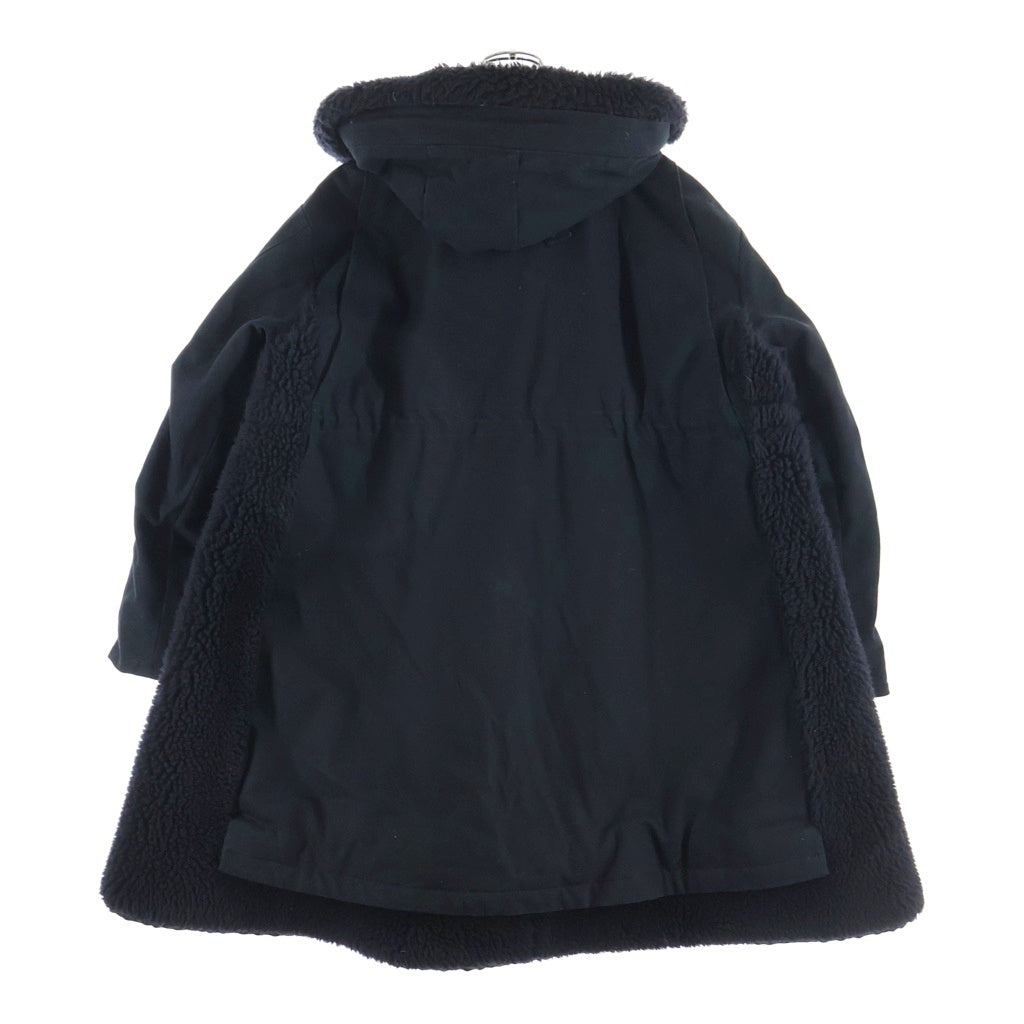 Sacai(サカイ) 23AW ×Carhartt WIP Canvas Parka Siberian カーハート ワークインプログレス キャンバス シベリアンパーカー ボア ロングコート ジャケット ブラック 23-06740