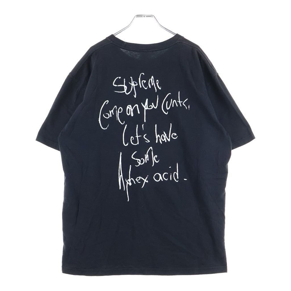 SUPREME(シュプリーム) 25SS ×aphex twin Windowlicker Tee エイフェックス ツイン ウィンドウリッカー クルーネック半袖Tシャツ カットソー ブラック
