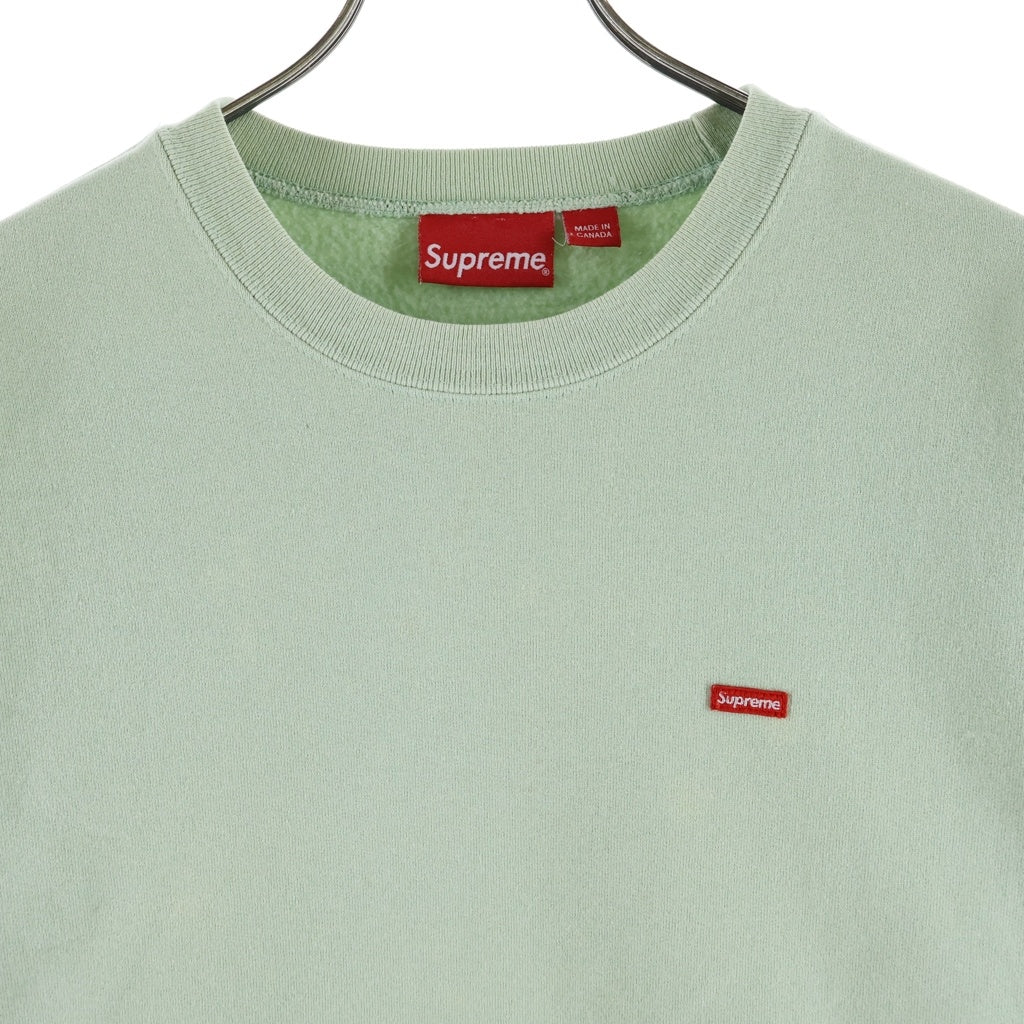 SUPREME(シュプリーム) 22SS Small Box Crewneck スモール ボックスロゴ刺繍 クルーネック スウェットトレーナー ミントグリーン
