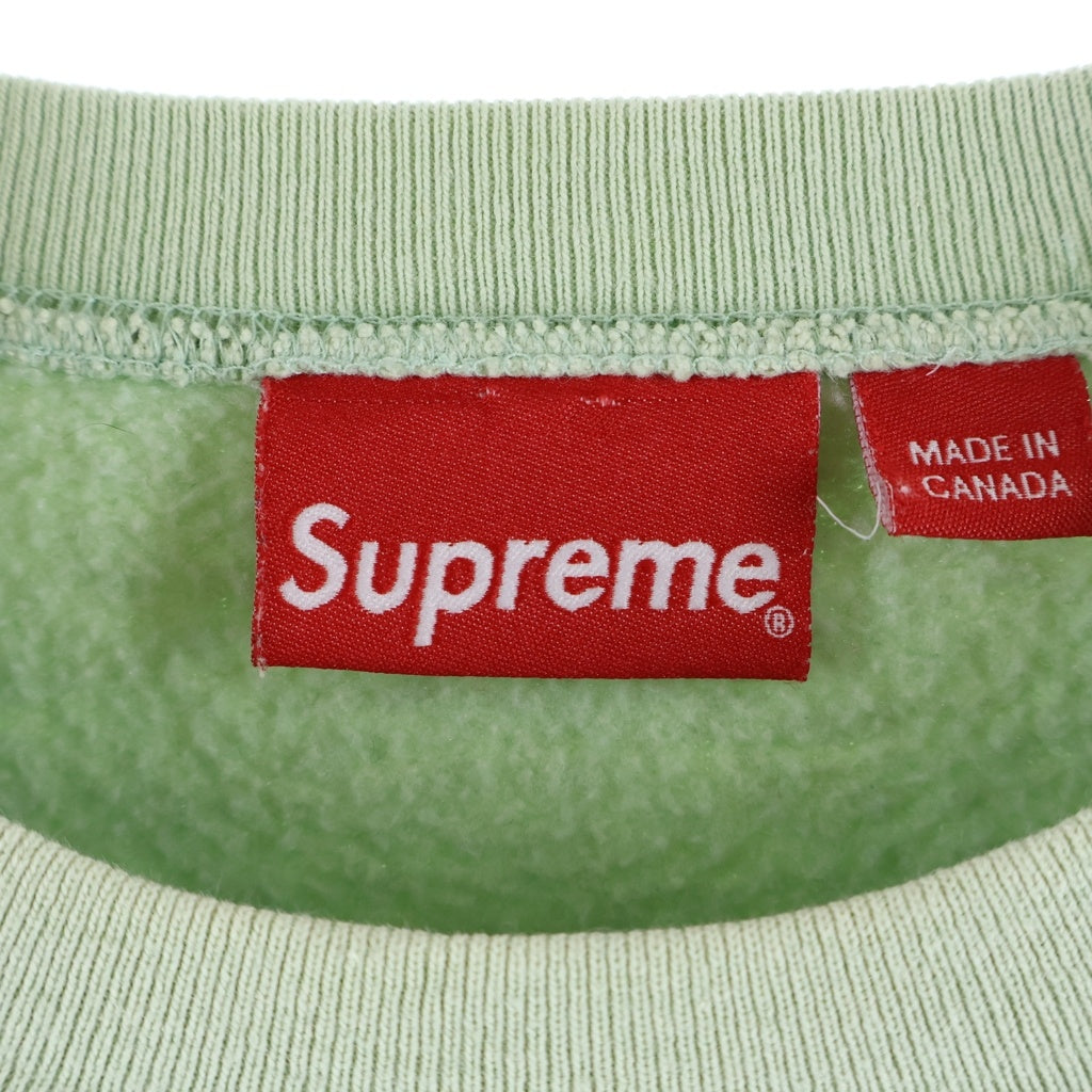 SUPREME(シュプリーム) 22SS Small Box Crewneck スモール ボックスロゴ刺繍 クルーネック スウェットトレーナー ミントグリーン