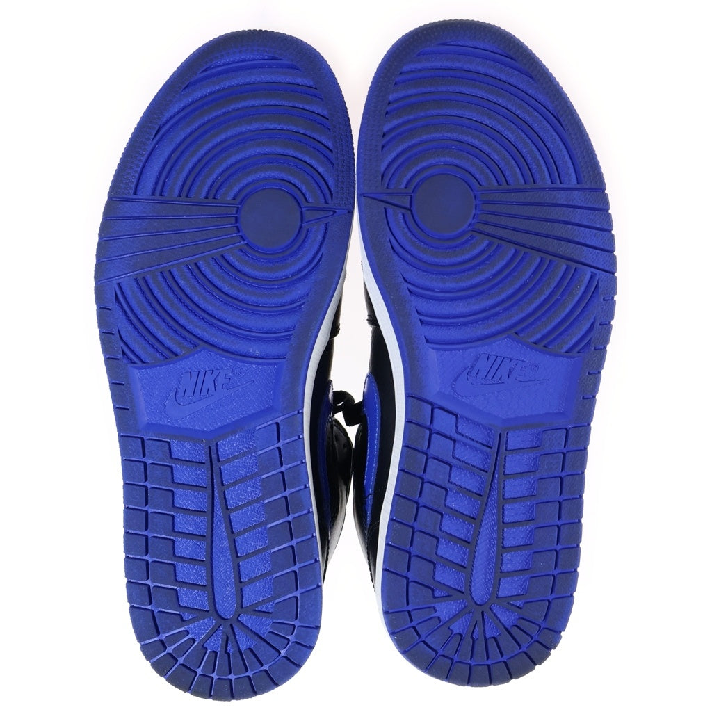 NIKE(ナイキ) AIR JORDAN 1 MID エアジョーダン1 ミッド ハイカットスニーカー ブルー/ブラック US8/26cm 554724-068