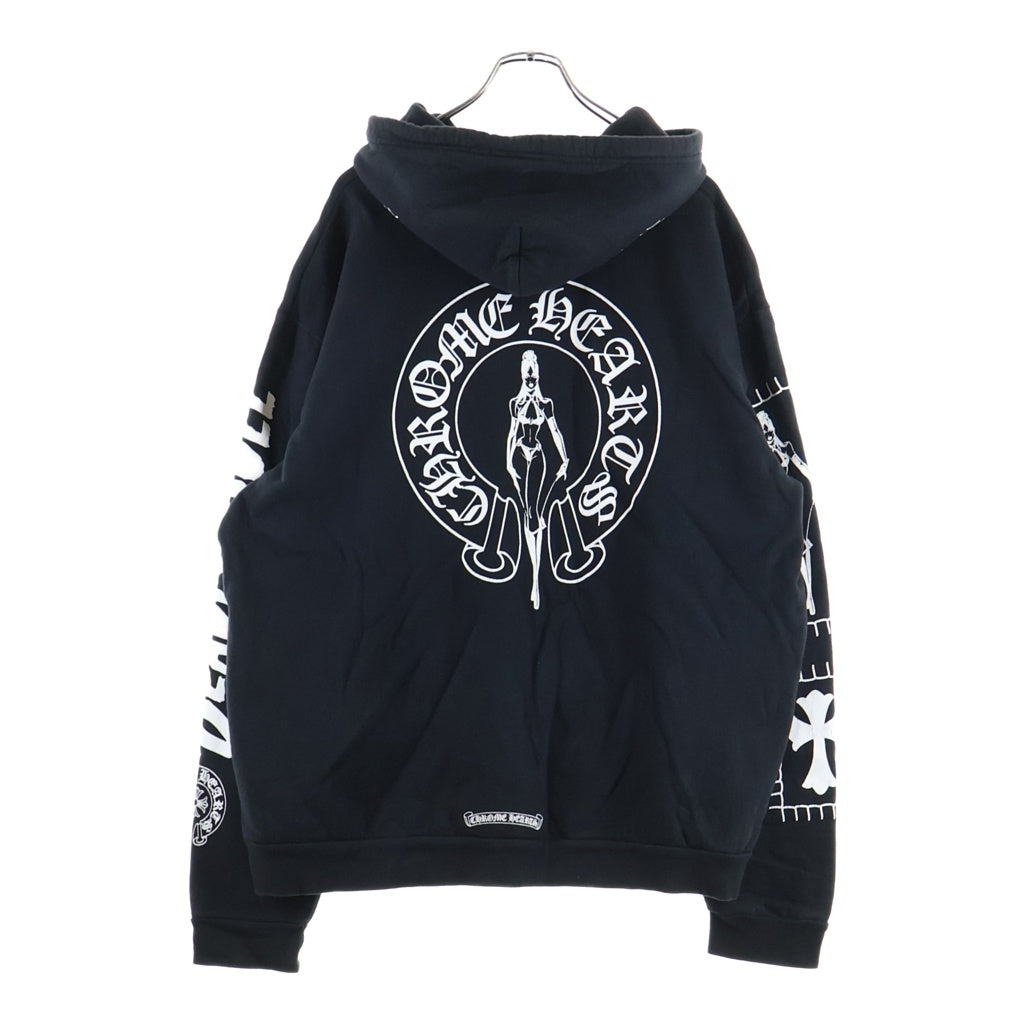CHROME HEARTS(クロムハーツ) Deadly Doll Miami Limited PLVR デッドリードール マイアミ限定 スウェットプルオーバー パーカー ブラック