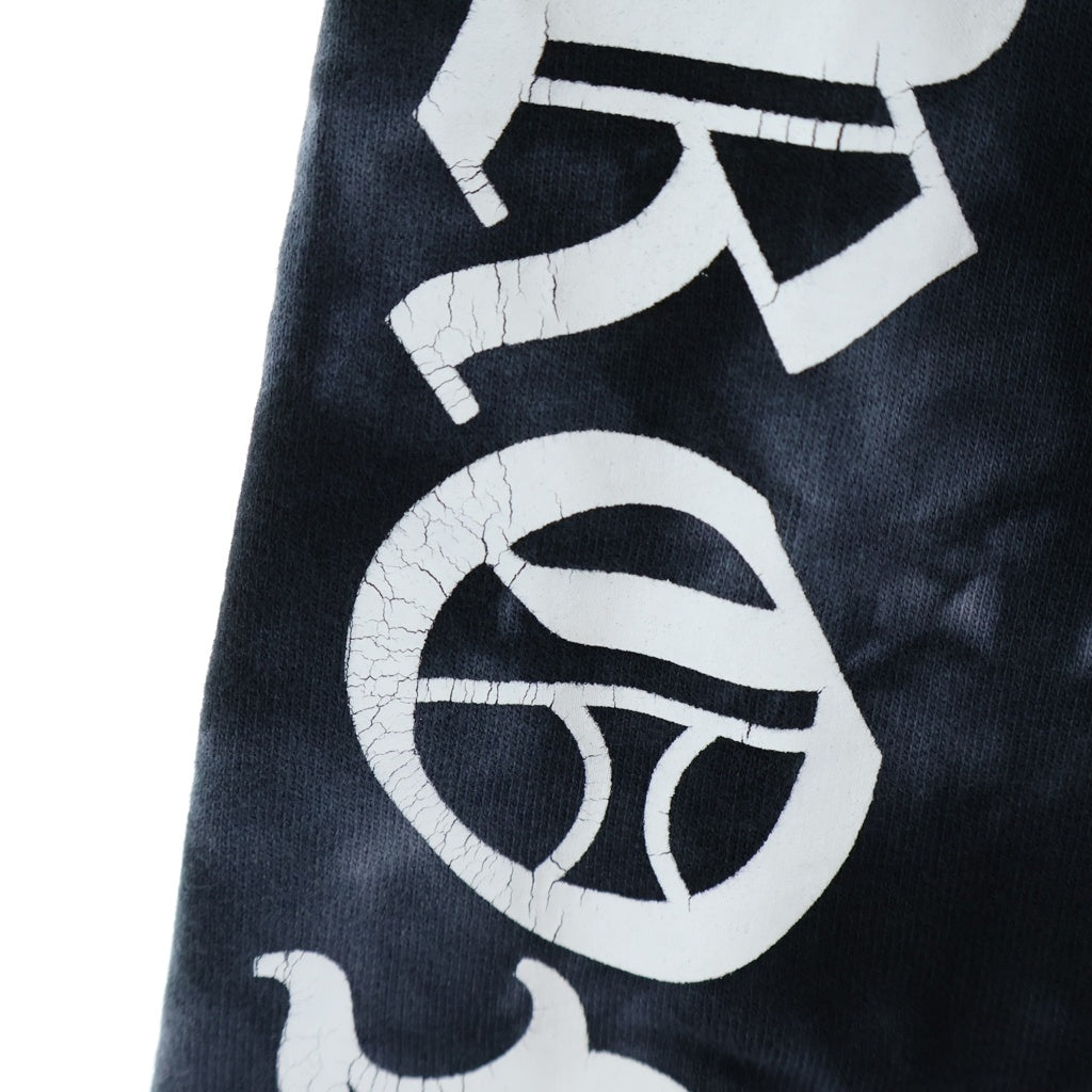 CHROME HEARTS(クロムハーツ) HORSESHOE HOODIE BLACK TIE DIE ホースシュープリント タイダイ スウェットプルオーバー パーカー ブラック