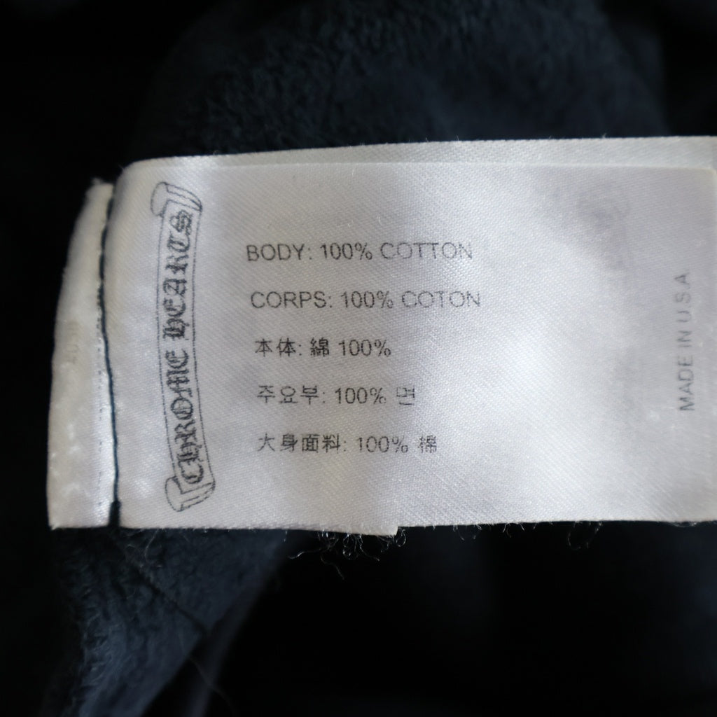 CHROME HEARTS(クロムハーツ) HORSESHOE HOODIE BLACK TIE DIE ホースシュープリント タイダイ スウェットプルオーバー パーカー ブラック