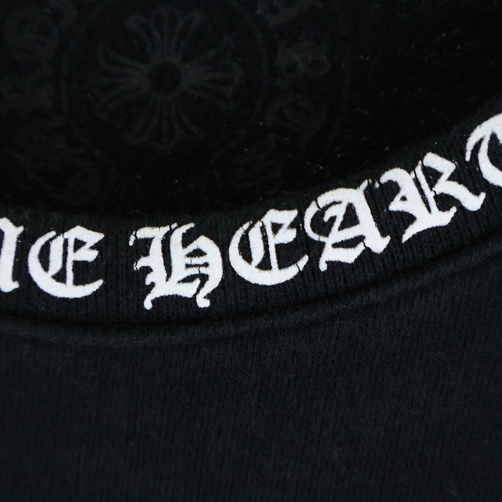 CHROME HEARTS(クロムハーツ) SWTSHRT PLVR ネックロゴクルーネックスウェット トレーナー ブラック