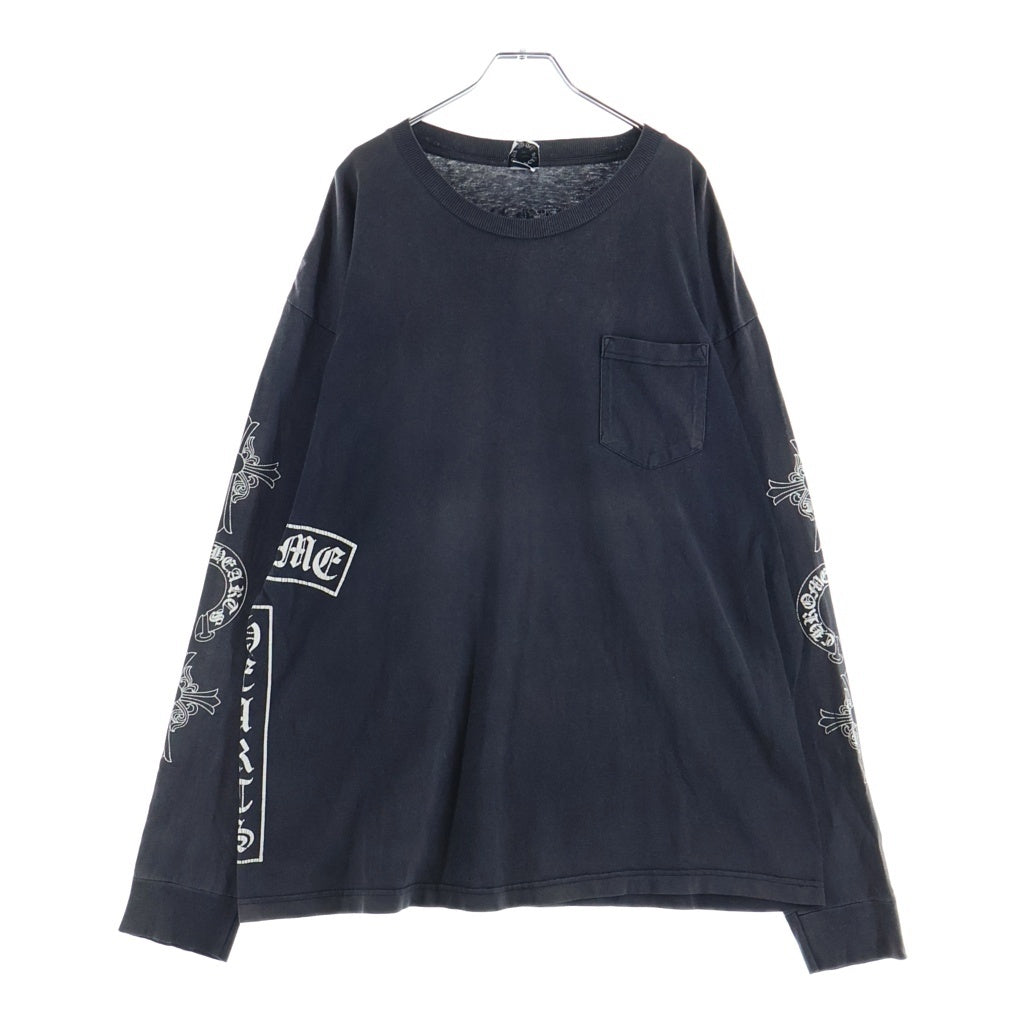 CHROME HEARTS(クロムハーツ) OLD CH L/S T-SHIRT オールド サイドTバープリント 長袖Tシャツ ロンT ブラック