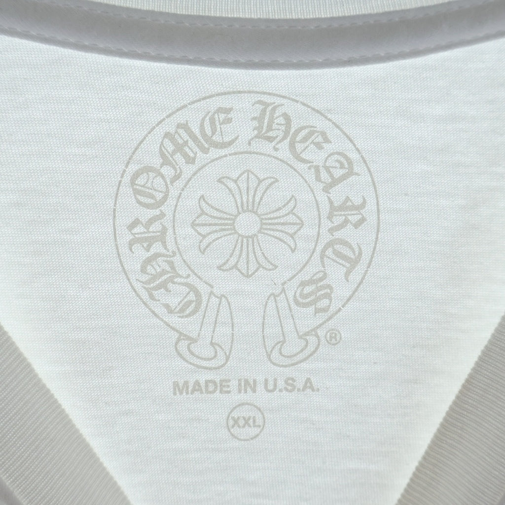CHROME HEARTS(クロムハーツ) LOS ANGELS HORSESHOE S/S TEE ロサンゼルス限定 ホースシュー クルーネック半袖Tシャツ カットソー ホワイト