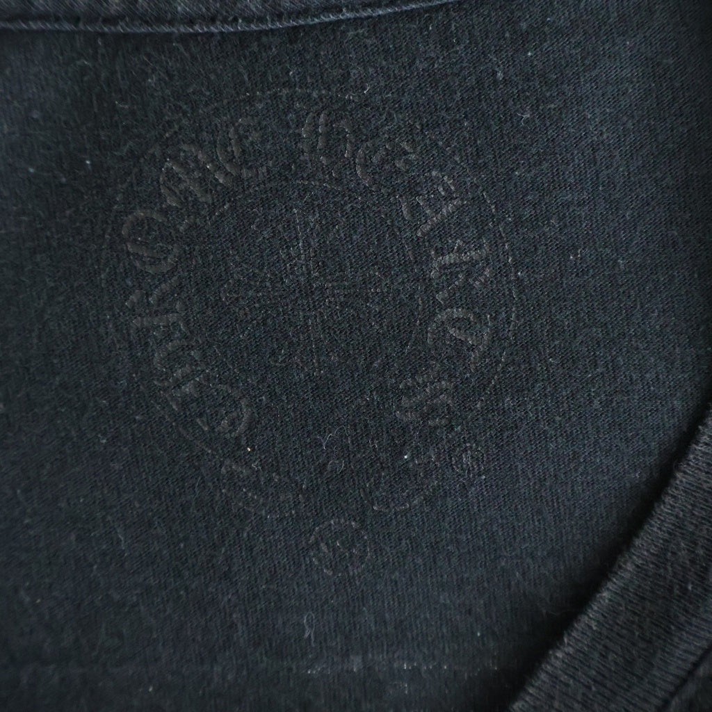 CHROME HEARTS(クロムハーツ) CH T-SHRT 1 バックアメリカンフラッグプリントTシャツ ブラック