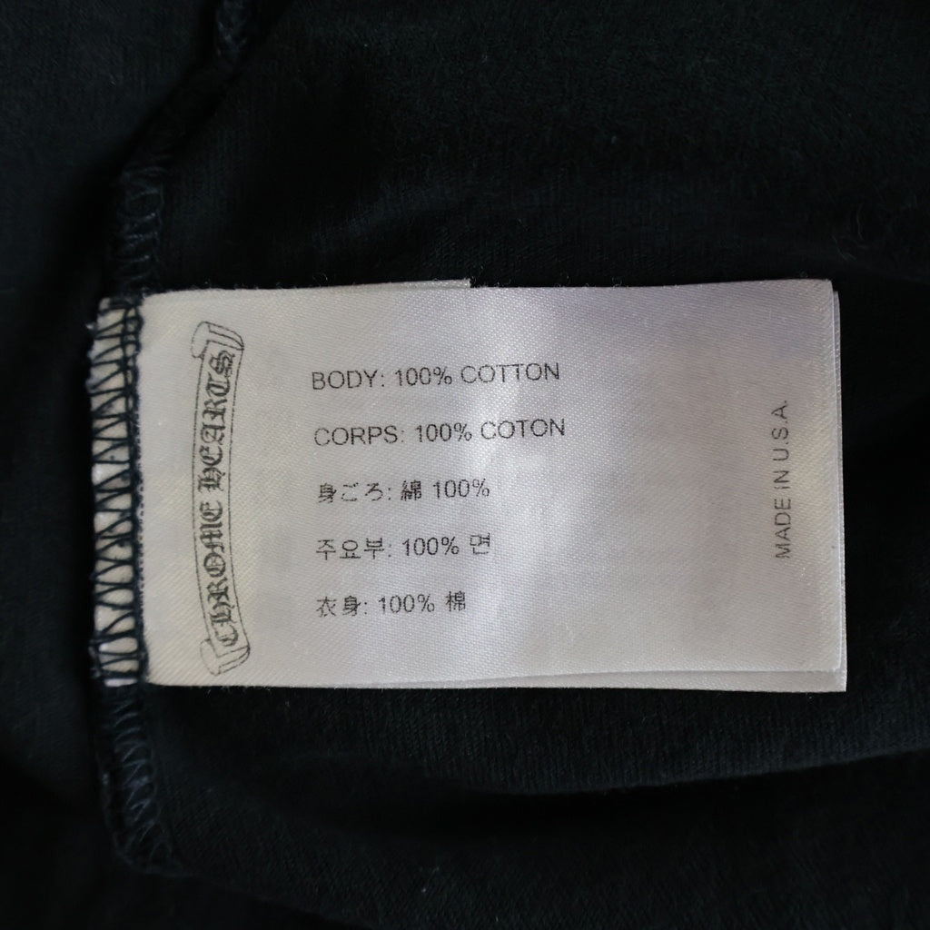 CHROME HEARTS(クロムハーツ) CH T-SHRT 1 バックアメリカンフラッグプリントTシャツ ブラック