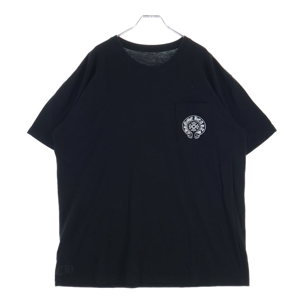 CHROME HEARTS(クロムハーツ) Honolulu Horseshoe SS Tee ホノルル限定 ホースシュー バック CHプラス クルーネック半袖Tシャツカットソー ブラック