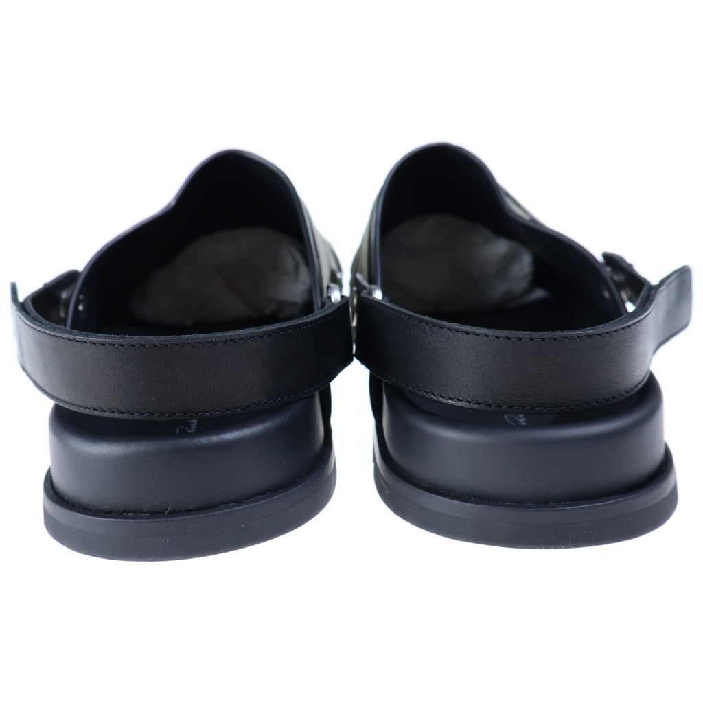 Rick Owens(リックオウエンス) MEGALACE MULE GRANOLA RU01F2813 LOOW1 メガレース ミュール グラノーラ サンダル ブラック