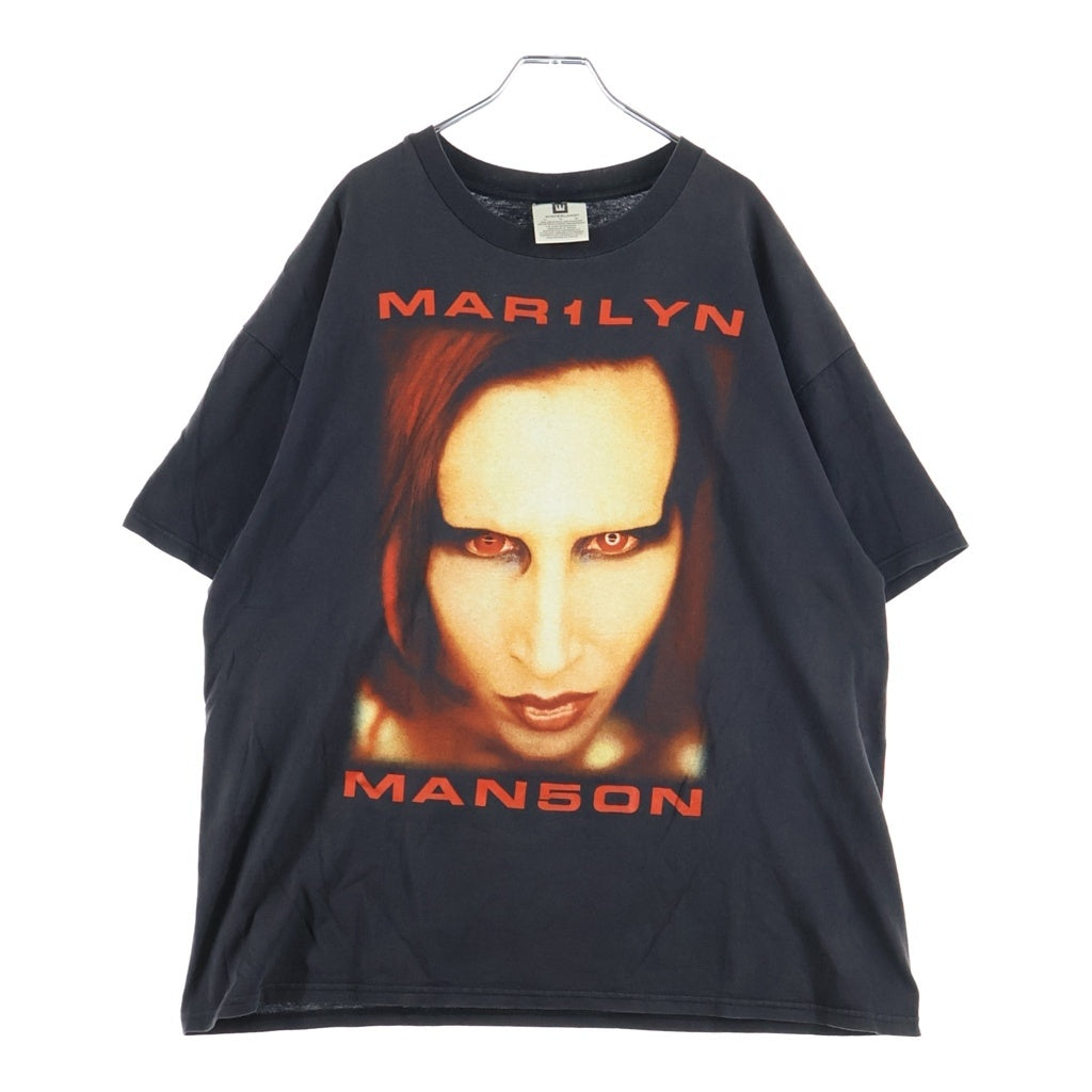 VINTAGE(ヴィンテージ) 90s Marilyn Manson BIGGER THAN SATAN WINTERLAND マリリンマンソン ビガーザンサタン ウィンターランドタグ ヴィンテージ 半袖Tシャツ ブラック