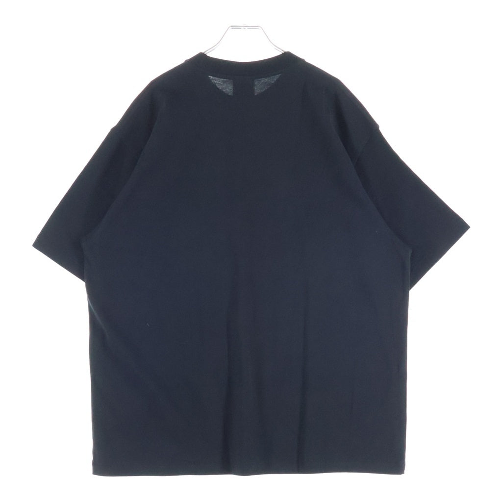 A BATHING APE(アベイシングエイプ) COLLEGE RELAXED FIT TEE BAPE STA カレッジ カモフラ ロゴプリント 半袖Tシャツ カットソー ブラック 0ZXTEM327101R