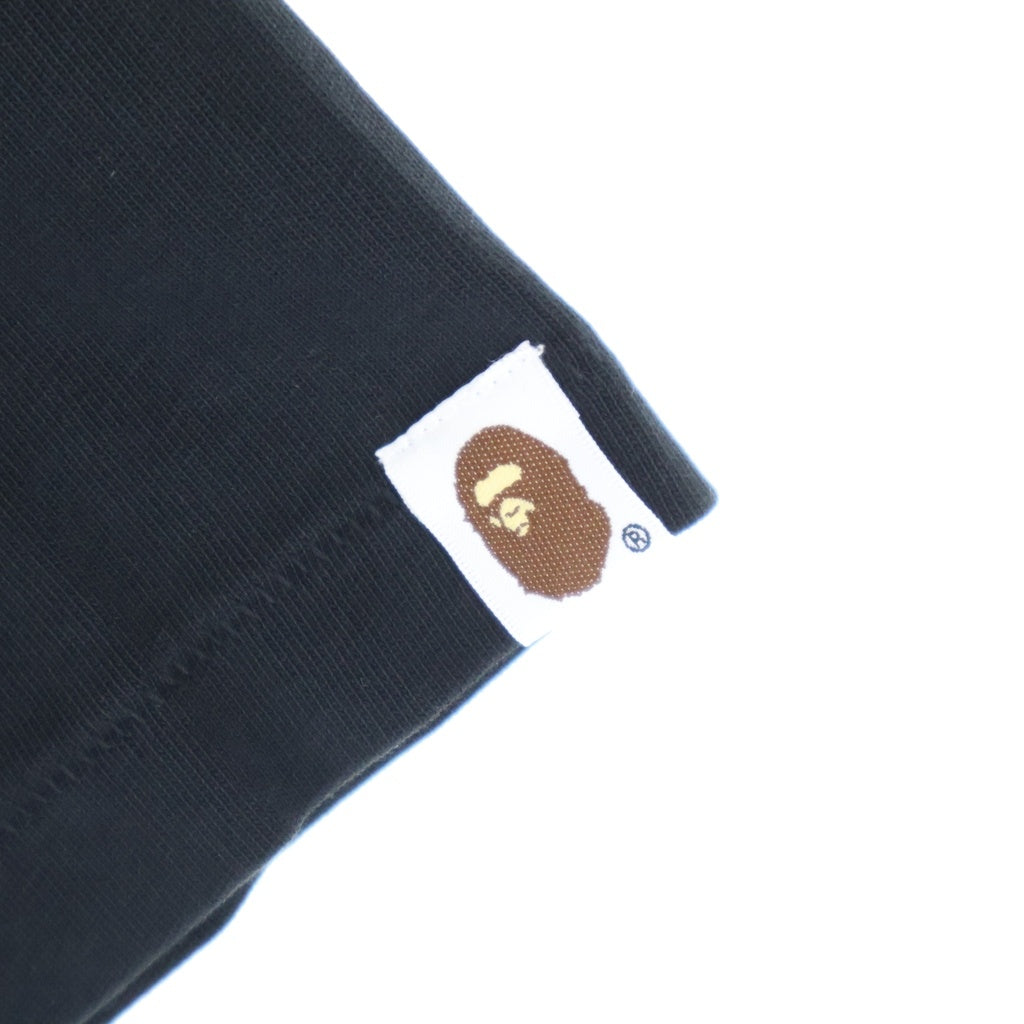A BATHING APE(アベイシングエイプ) Colorful 3D Graphic College Tee グラフィック カレッジ ロゴプリント 半袖Tシャツ カットソー ブラック 0ZXTEM326101R