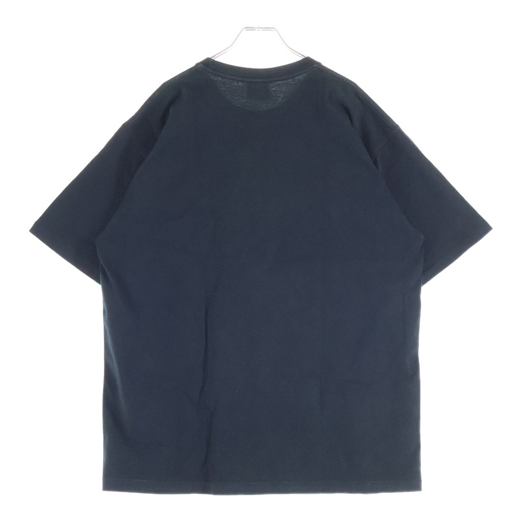 A BATHING APE(アベイシングエイプ) Layered Line Camo College Tee カモフラ カレッジロゴプリント 半袖Tシャツ カットソー ブラック 0ZXTEM110026L
