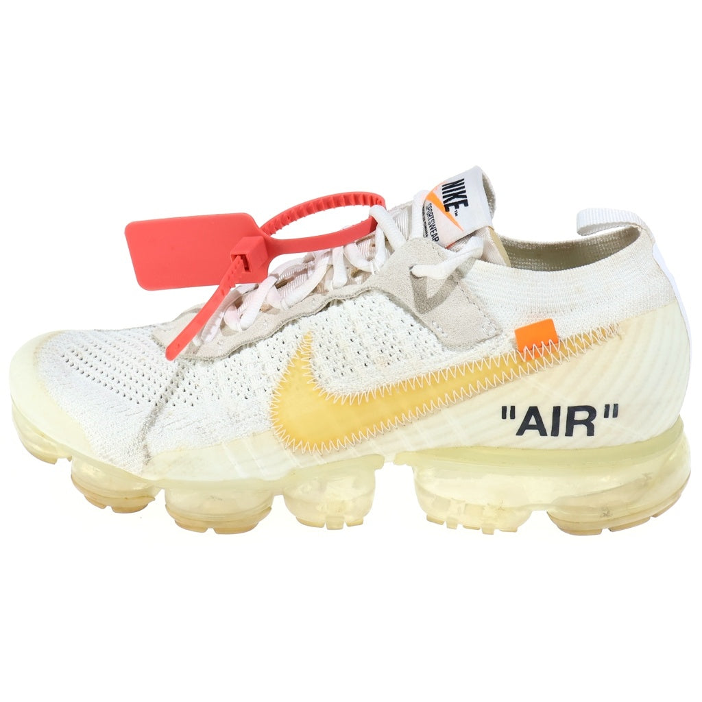 NIKE(ナイキ) ×OFFWHITE AIR VAPORMAX エアヴェイパーマックス ローカットスニーカー US9/27cm ホワイト AA3831-100