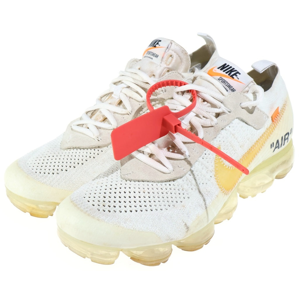 NIKE(ナイキ) ×OFFWHITE AIR VAPORMAX エアヴェイパーマックス ローカットスニーカー US9/27cm ホワイト AA3831-100