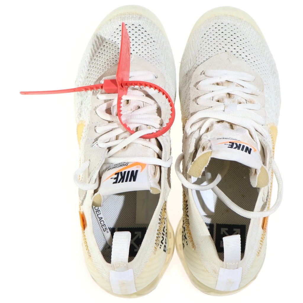 NIKE(ナイキ) ×OFFWHITE AIR VAPORMAX エアヴェイパーマックス ローカットスニーカー US9/27cm ホワイト AA3831-100