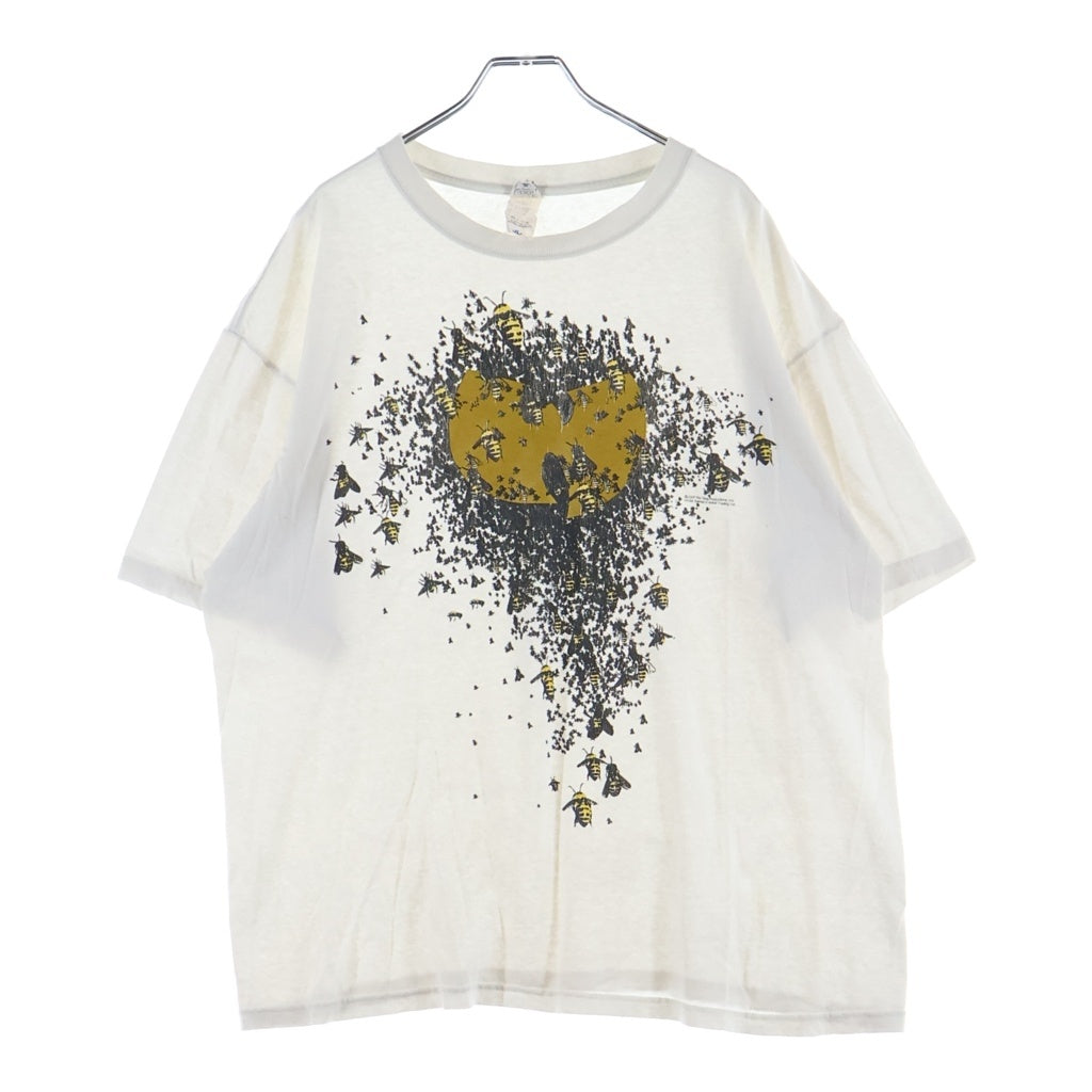 VINTAGE(ヴィンテージ) 00S WU-TANG CLAN BEE ウータンクラン ビー プリント 半袖Tシャツ カットソー ホワイト