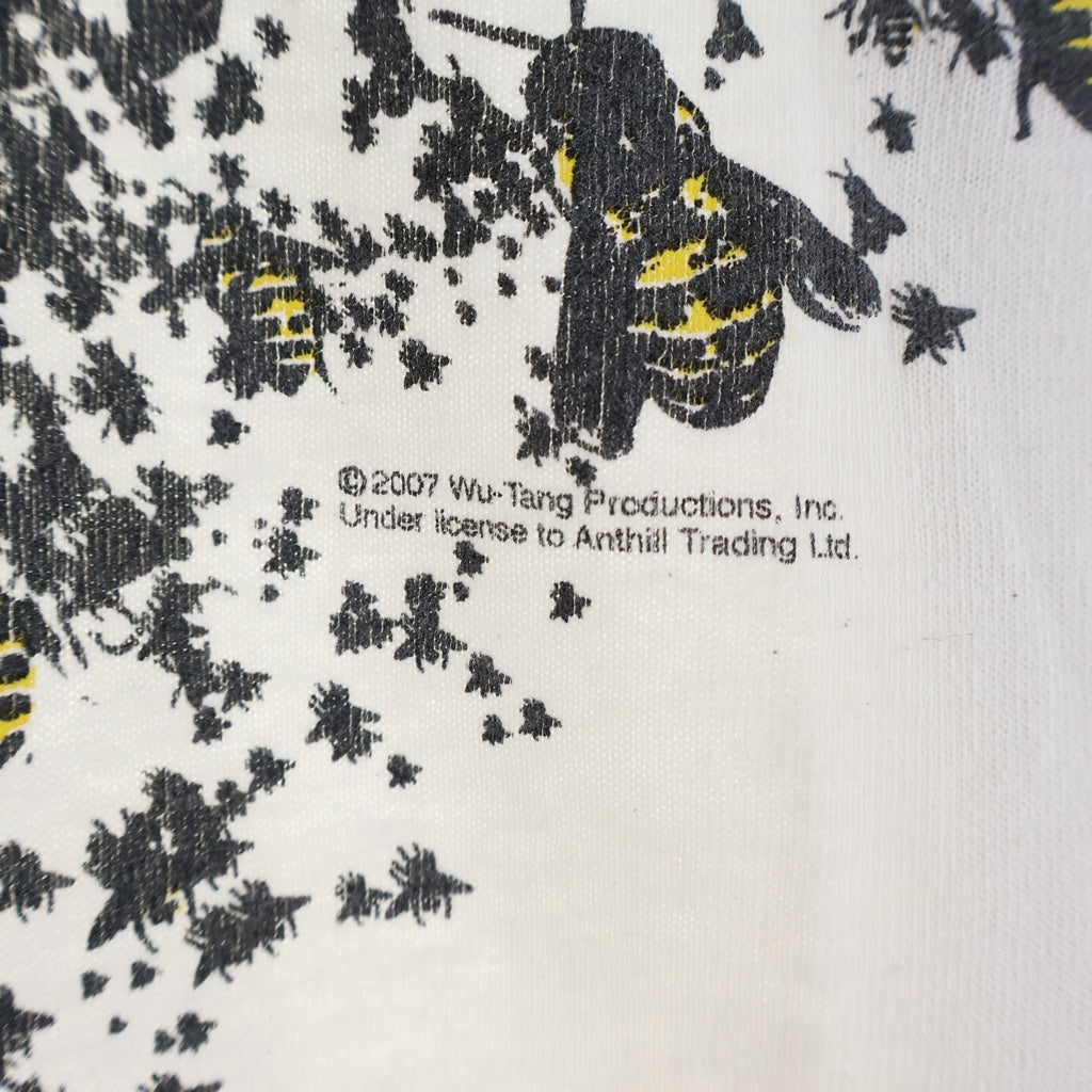 VINTAGE(ヴィンテージ) 00S WU-TANG CLAN BEE ウータンクラン ビー プリント 半袖Tシャツ カットソー ホワイト