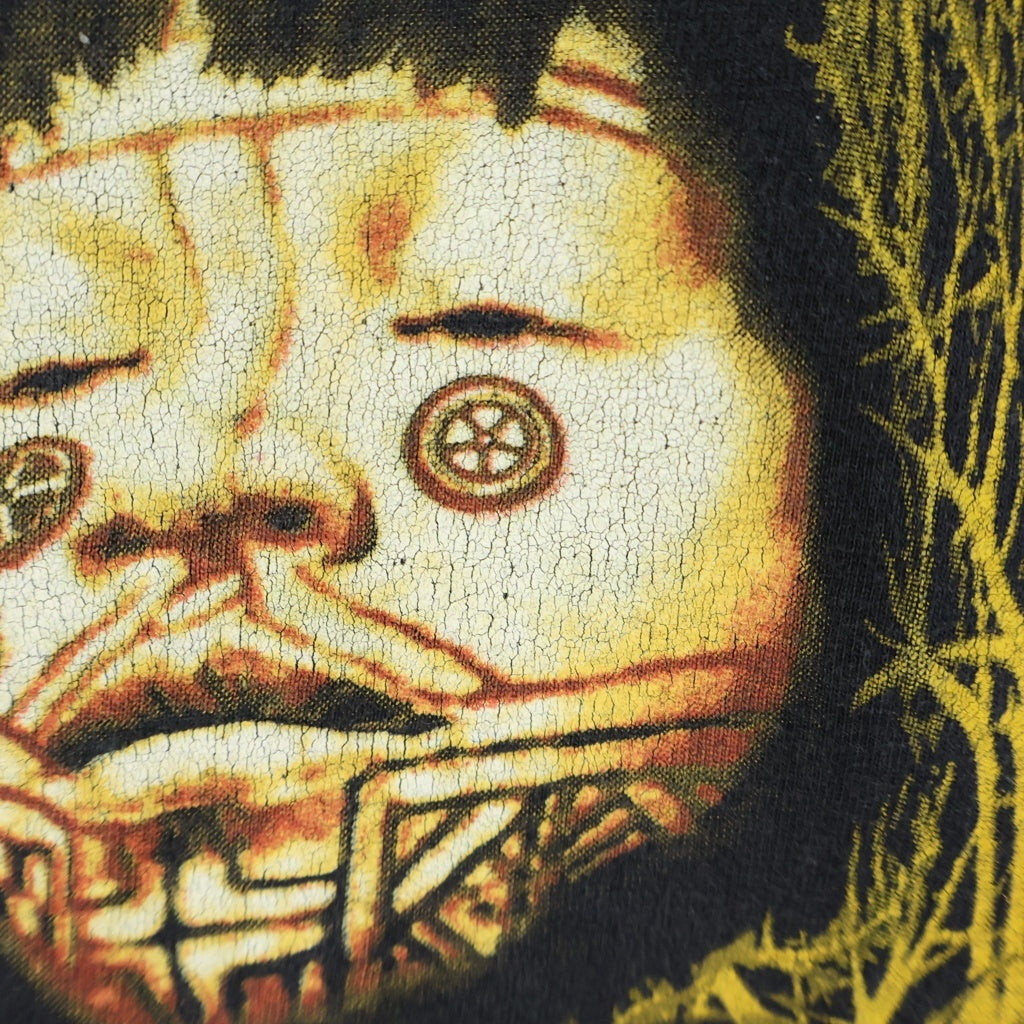 VINTAGE(ヴィンテージ) 90S VINTAGE SEPULTURA TRIBALISM ACROSS EUROPE ヴィンテージ セパルトゥラ プリント 半袖Tシャツ カットソー ブラック