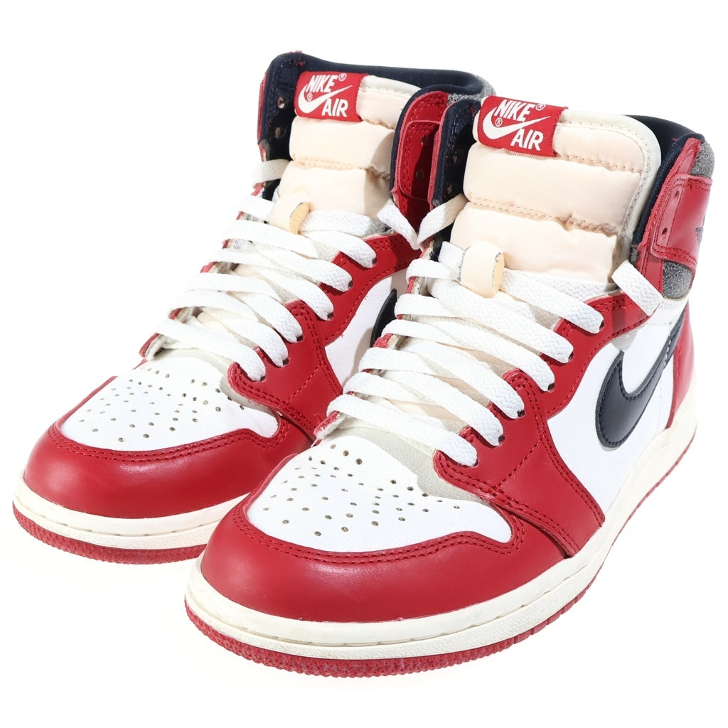 NIKE(ナイキ) AIR JORDAN 1 HIGH OG LOST FOUND CHICAGO エアジョーダン1 ロスト ファウンド シカゴ ハイカットスニーカー レッド/ホワイト US7/25cm DZ5485-612