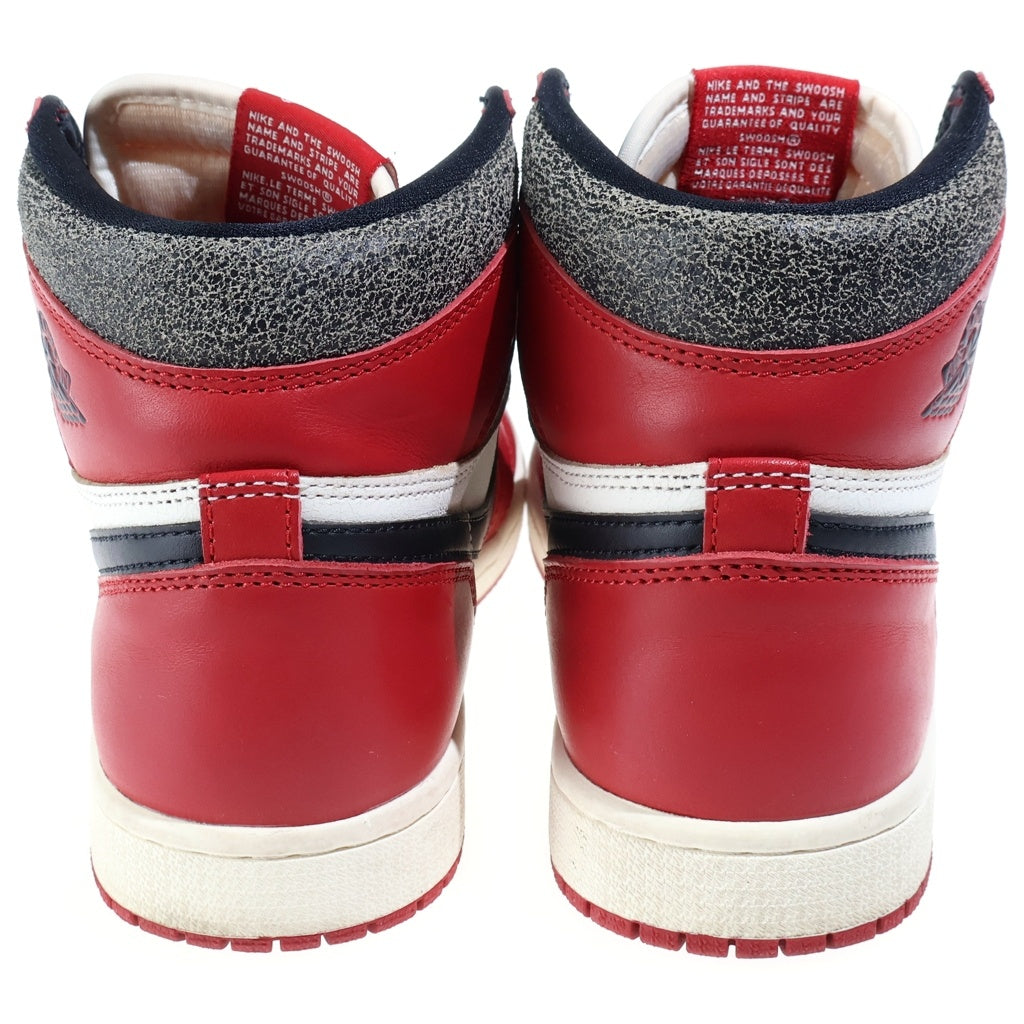 NIKE(ナイキ) AIR JORDAN 1 HIGH OG LOST FOUND CHICAGO エアジョーダン1 ロスト ファウンド シカゴ ハイカットスニーカー レッド/ホワイト US7/25cm DZ5485-612