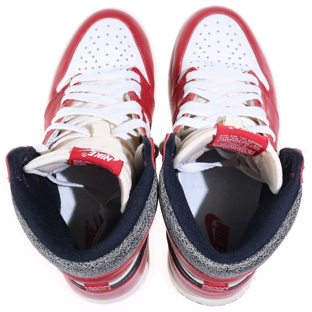 NIKE(ナイキ) AIR JORDAN 1 HIGH OG LOST FOUND CHICAGO エアジョーダン1 ロスト ファウンド シカゴ ハイカットスニーカー レッド/ホワイト US7/25cm DZ5485-612