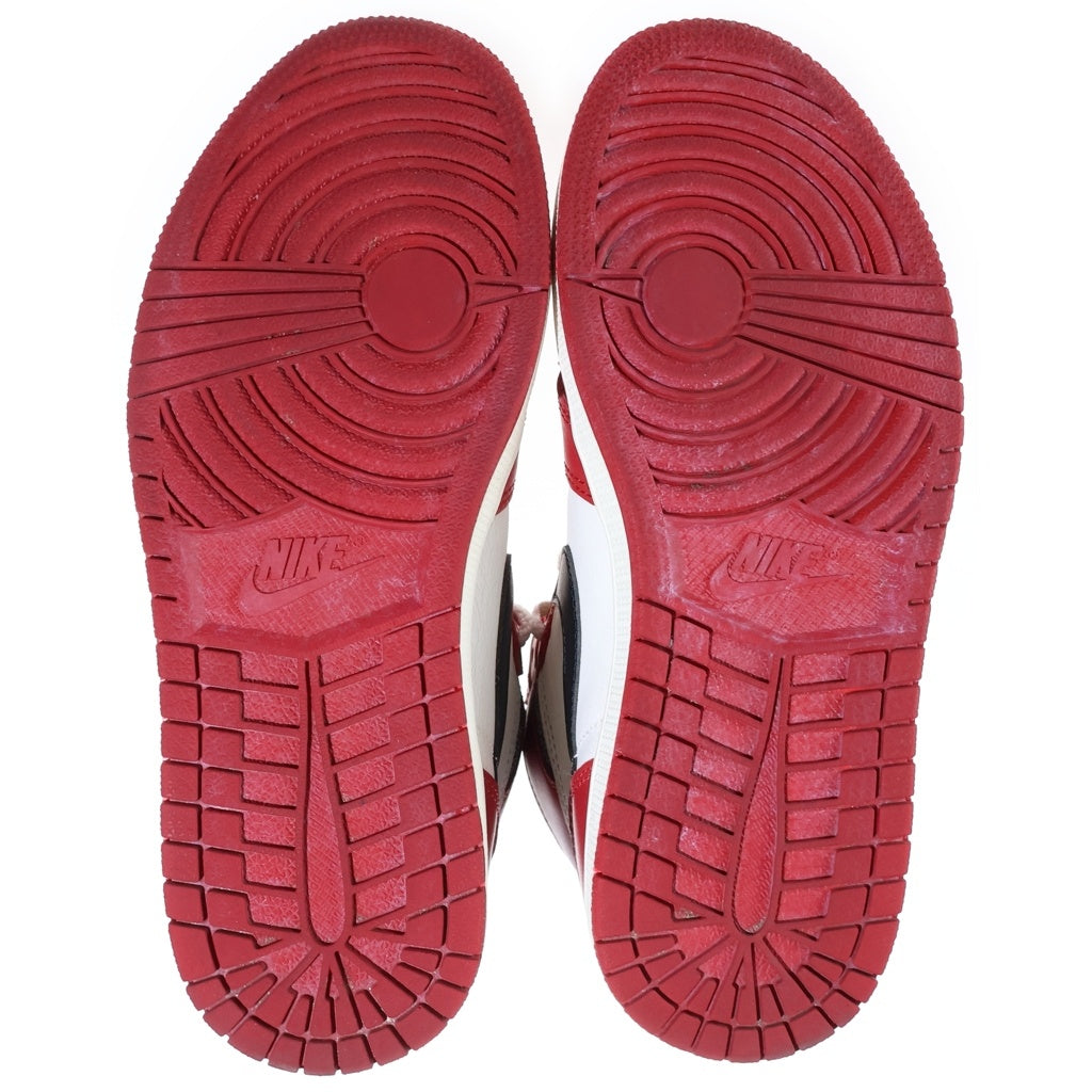 NIKE(ナイキ) AIR JORDAN 1 HIGH OG LOST FOUND CHICAGO エアジョーダン1 ロスト ファウンド シカゴ ハイカットスニーカー レッド/ホワイト US7/25cm DZ5485-612