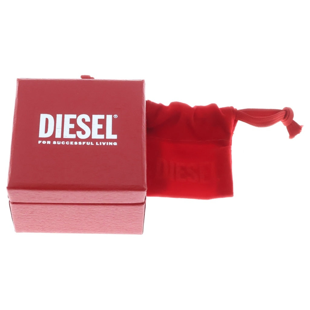 DIESEL(ディーゼル) ダイヤモンドモチーフ バンドリング シルバー