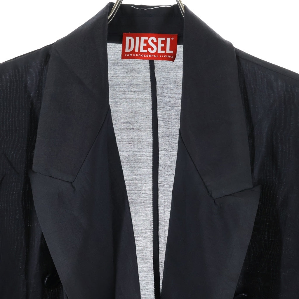 DIESEL(ディーゼル) J-KEYSERY ダブルブレストテーラードジャケット ブラック A18453