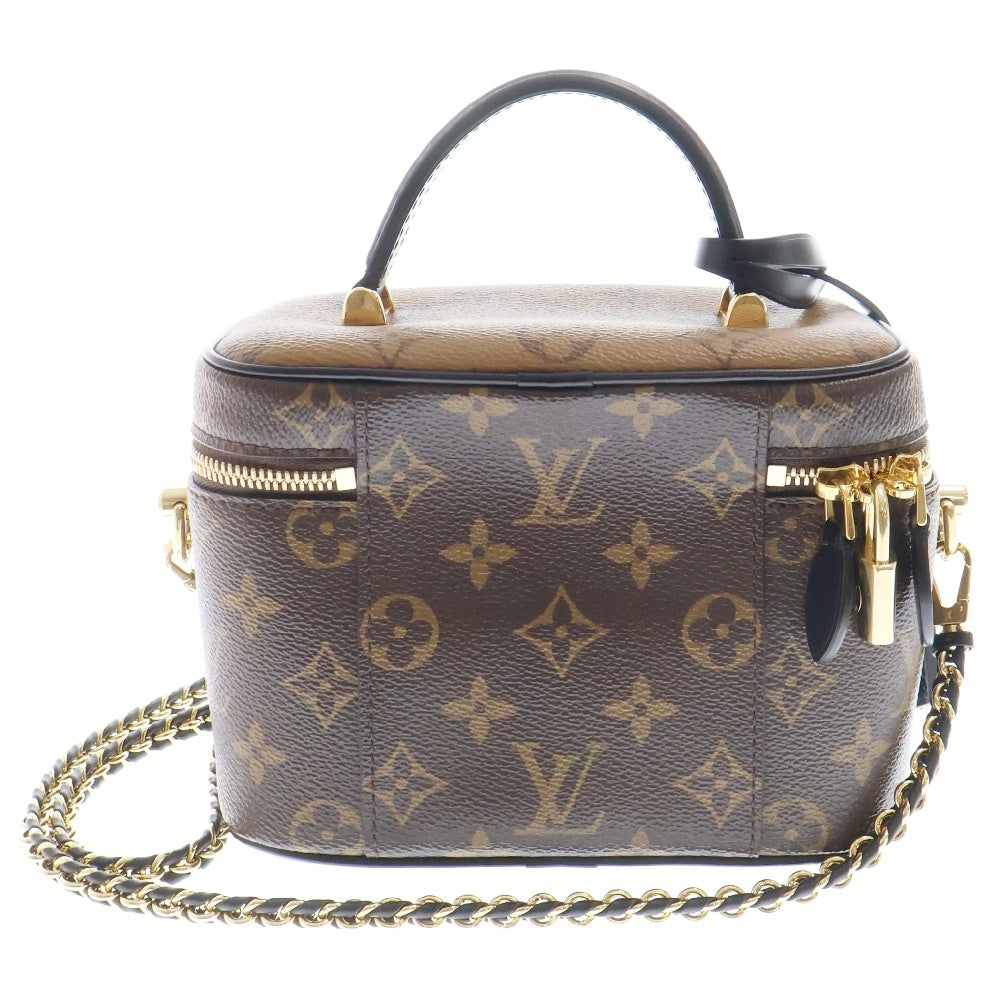 LOUIS VUITTON(ルイヴィトン) モノグラムリバース ヴァニティNV PM ブラウン PVC×レザー ハンドバック 2wayバック バニティバック M45165 RFID