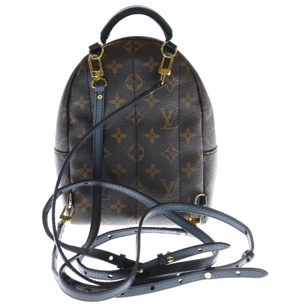 LOUIS VUITTON(ルイヴィトン) モノグラム パームスプリングス MINI リュックサック バックパック ミニバッグ ブラウン ゴールド金具 レザー×PVC M44873