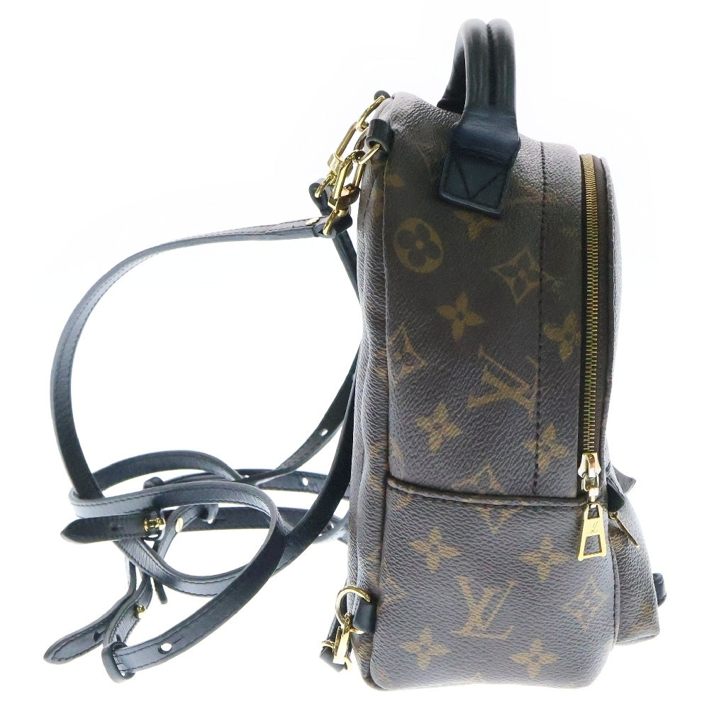 LOUIS VUITTON(ルイヴィトン) モノグラム パームスプリングス MINI リュックサック バックパック ミニバッグ ブラウン ゴールド金具 レザー×PVC M44873