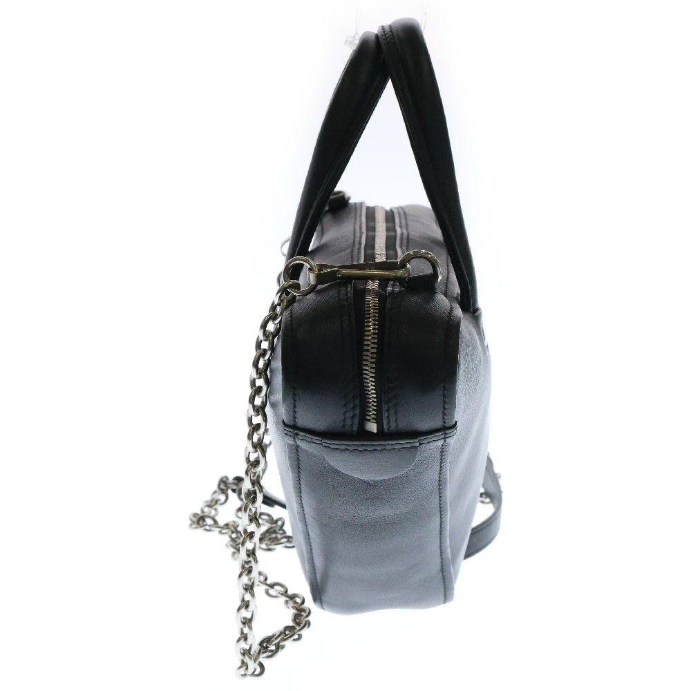 BALENCIAGA(バレンシアガ) トライアングル ダッフルXS 2WAY チェーンショルダーバッグ ハンドバッグ ブラック レザー 527272