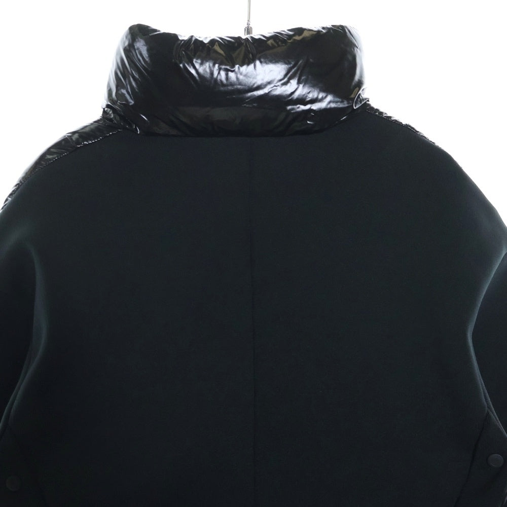MONCLER GENIUS(モンクレール ジーニアス) 20AW CARDIGAN TRICOT リブ切り替え ワッペンロゴ ジップアップ ダウンジャケット ブラック F20989B50300 C9043