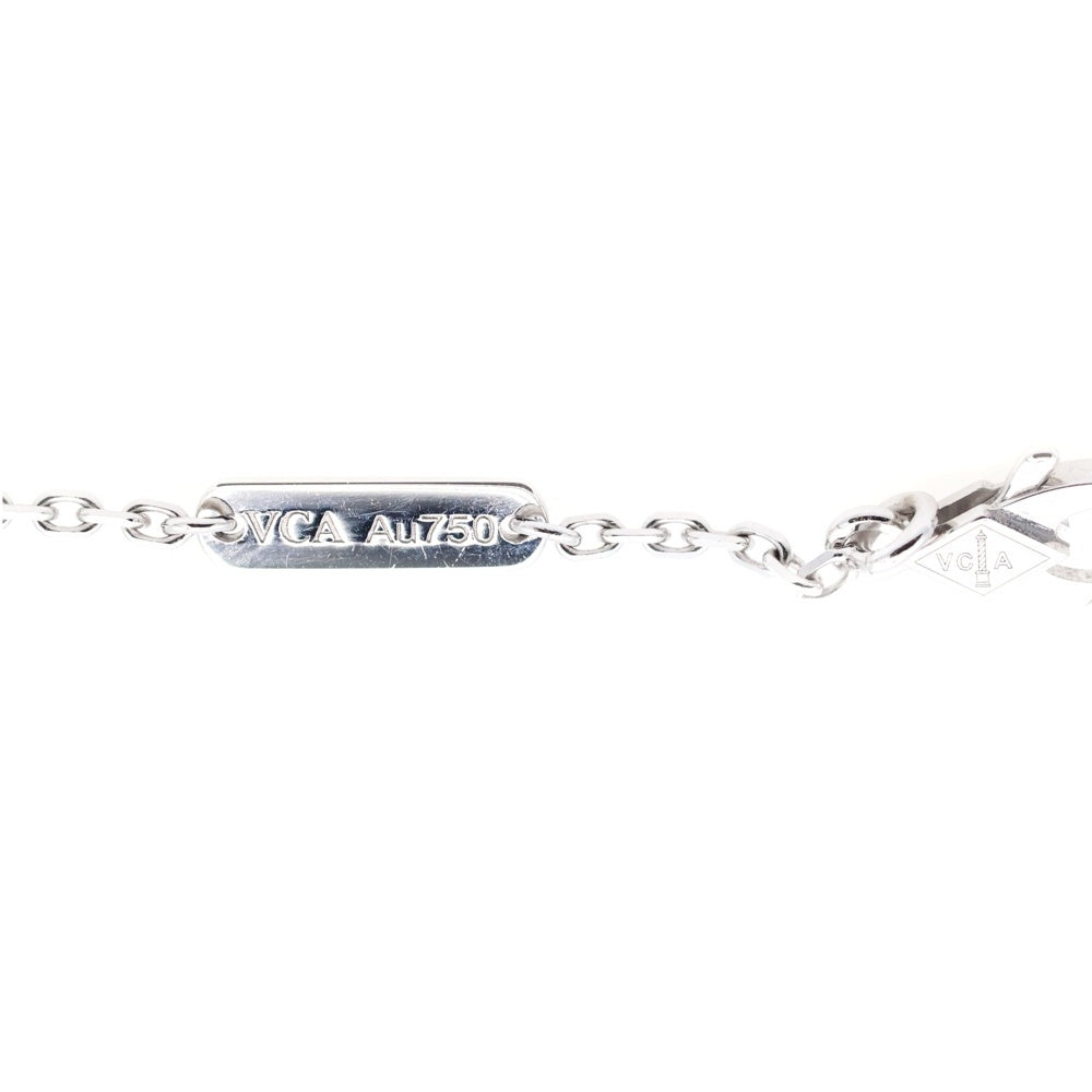 Van Cleef & Arpels(ヴァンクリーフアンドアーペル) ヴィンテージアルハンブラ ギョーシェ ネックレス K18WG ホワイトゴールド VCARP9XG00 ジュエリー アクセサリー