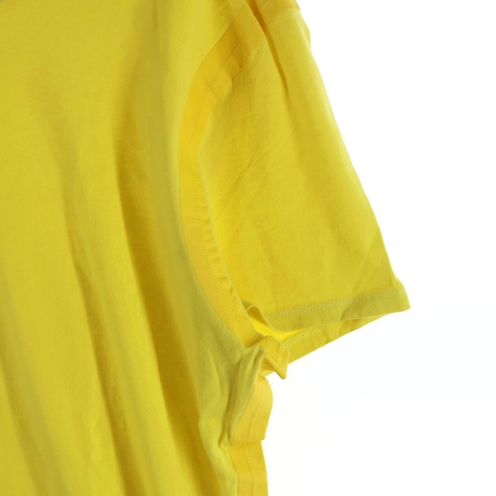 BALLY(バリー) テーピングデザイン 裾ロゴ刺繍 半袖Tシャツ カットソー イエロー レディース